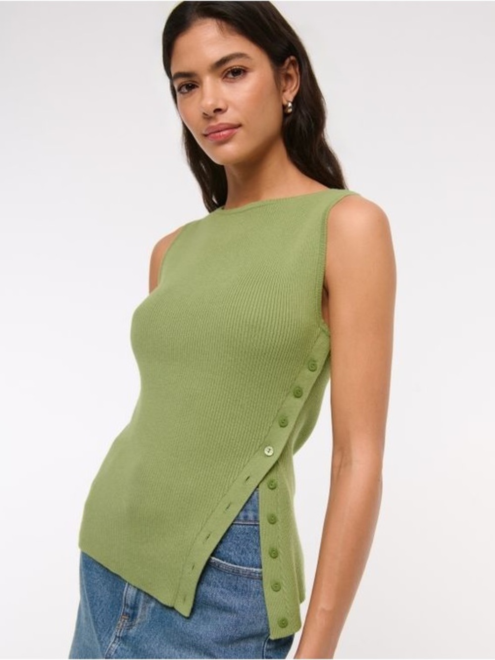 Abercrombie Side Button Tank